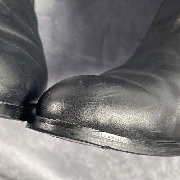 Christian Dior Boots 38 D Black Nappa Leather Studded Stellar Over The Knee - Picture 15 of 16